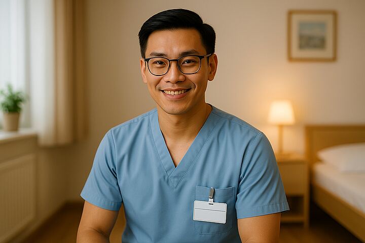 Examinierter Krankenpfleger aus Vietnam